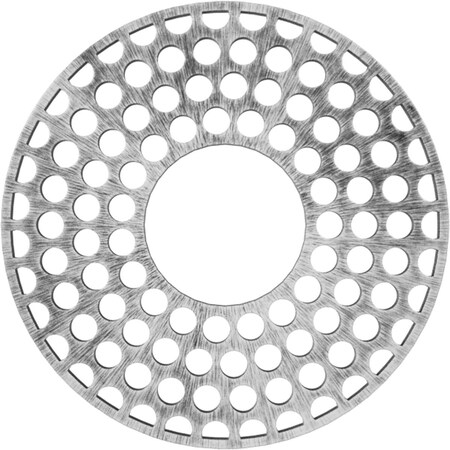 Ekena Millwork Fink Architectural Grade PVC Pierced Ceiling Medallion, Antiqued Silver, 20"OD x 7 1/4"ID x 1/2"P CMPP20FFASV